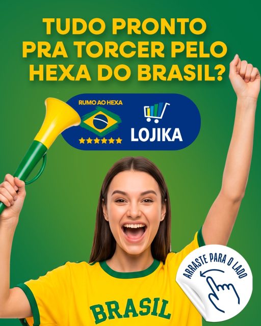 🏆 TUDO PRONTO PRA TORCER PELO HEXA DO BRASIL? ⚽

Na Lojika você encontra: chápeus, bandeiras, vuvuzelas, pulseiras, camisetas e muito mais para sua torcida organizada 💙

🏠 R. Amando de Barros, 1105 – Centro, Botucatu – SP
⏰ Todos os dias até as 22h (inclusive domingos e feriados)

#Copa2026 #HexaDoBrasil #Torcida #ProdutosDeCopa #LojikaBotucatu #Botucatu