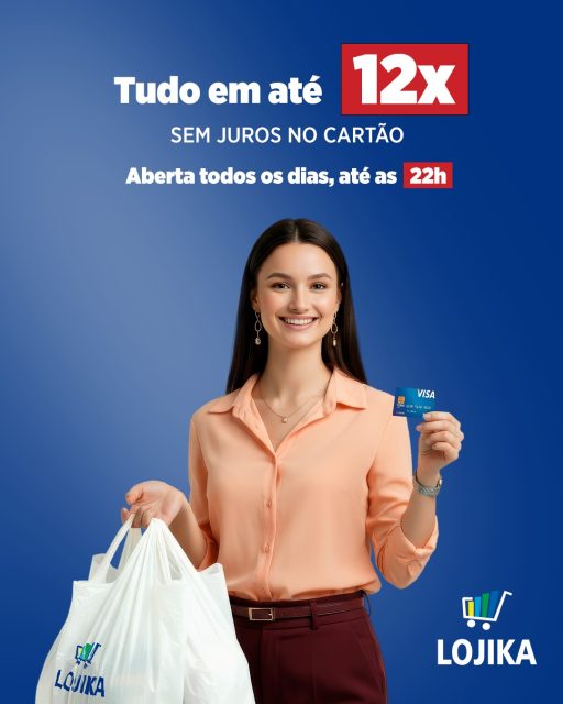 🛍✨ Deixar sua casa mais bonita é mais fácil na Lojika!

Aqui você leva o que precisa e parcela TUDO em até 12x SEM JUROS no cartão! 💳

Aproveite essa facilidade para renovar a casa, os ambientes ou comprar aquele presente especial.

📍 R. Amando de Barros, 1105 – Centro, Botucatu – SP
⏰ Aberta todos os dias, até as 22h
(inclusive domingos e feriados!)

Vem aproveitar! 💙🛍

#Lojika #Botucatu #12xSemJuros #Economia #VemComprar