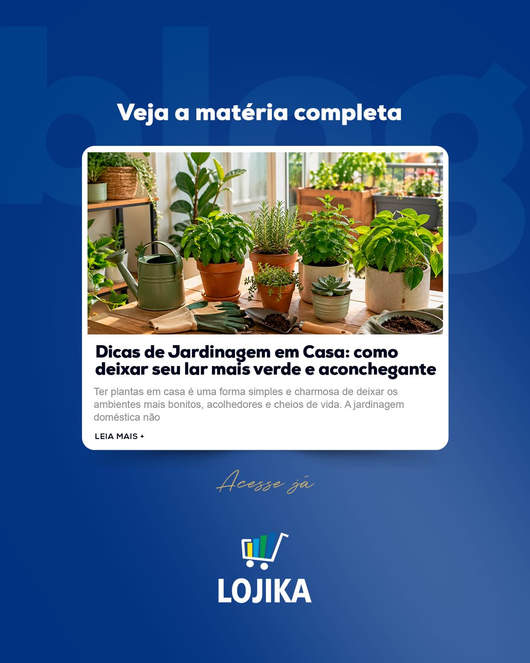 📢 NOVO CONTEÚDO NO BLOG!

Fique por dentro de todas as novidades, dicas e inspirações que preparamos para você.

Acesse agora e confira:

🔗 https://lojika.com.br/2026/04/28/dicas-de-jardinagem-em-casa-como-deixar-seu-lar-mais-verde-e-aconchegante/

#Blog #NovidadeNoBlog #Dicas #FiquePorDentro